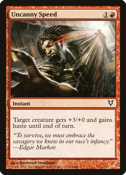 Uncanny Speed · Avacyn Restored 163/244