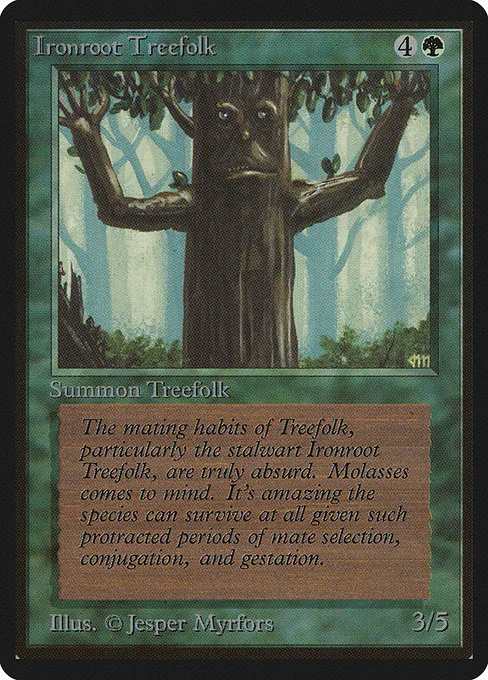 Ironroot Treefolk · Limited Edition Beta 204/302