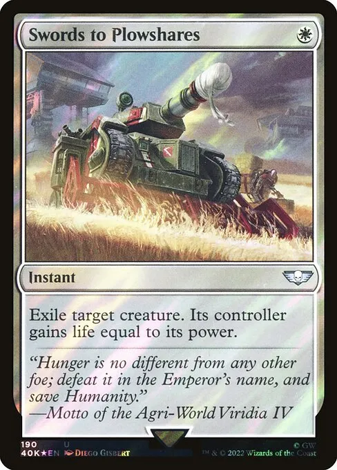 Swords to Plowshares · Warhammer 40,000 Commander 190★/617
