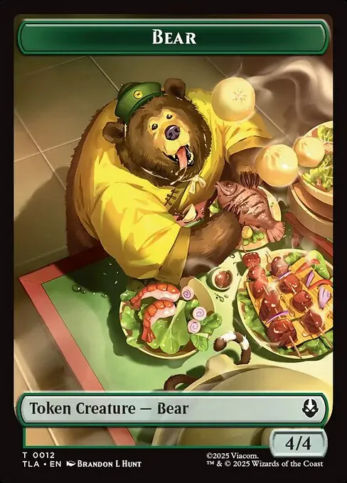 Bear · Avatar: The Last Airbender Tokens 12/22