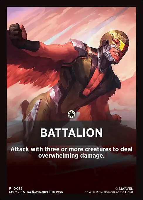 Battalion · Marvel Super Heroes Jumpstart Front Cards 12/61
