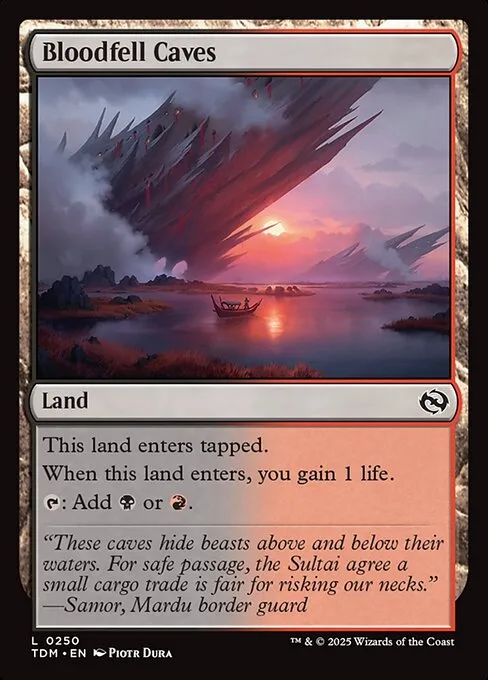 Bloodfell Caves · Tarkir: Dragonstorm 250/427