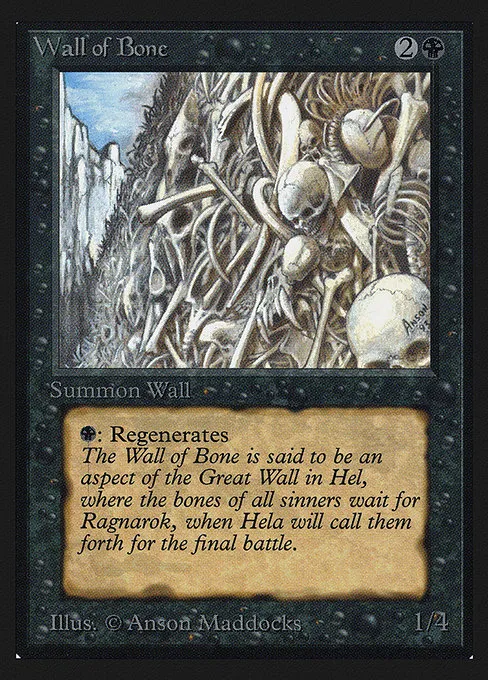 Wall of Bone · Intl. Collectors' Edition 133/302