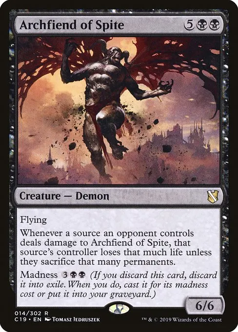 Archfiend of Spite · Commander 2019 14/302