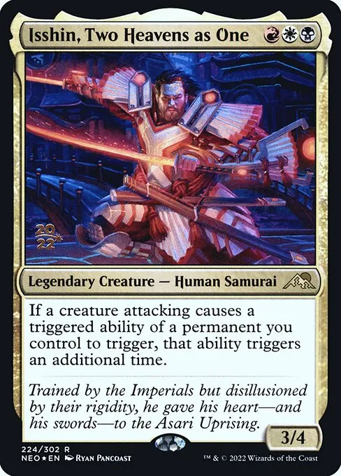 Isshin, Two Heavens as One · Kamigawa: Neon Dynasty Promos 224s/148
