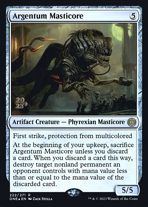 Argentum Masticore · Phyrexia: All Will Be One Promos 222s/160