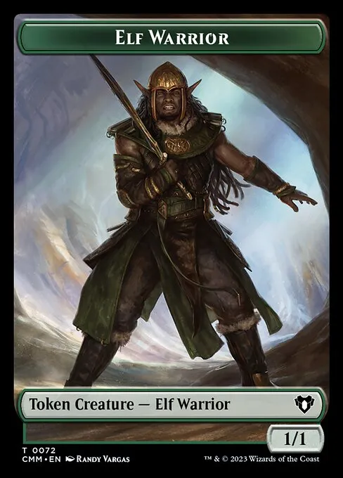Elf Warrior · Commander Masters Tokens 72/81