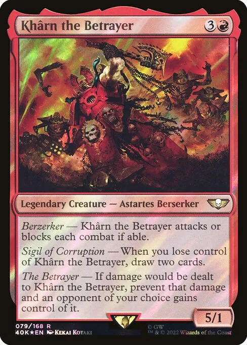 Khârn the Betrayer · Warhammer 40,000 Commander 79★/617