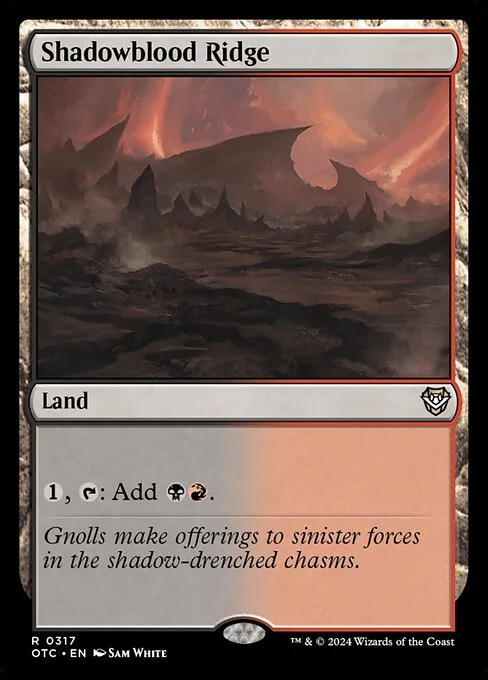 Shadowblood Ridge · Outlaws of Thunder Junction Commander 317/342