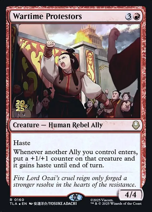 Wartime Protestors · Avatar: The Last Airbender Promos 160s/80