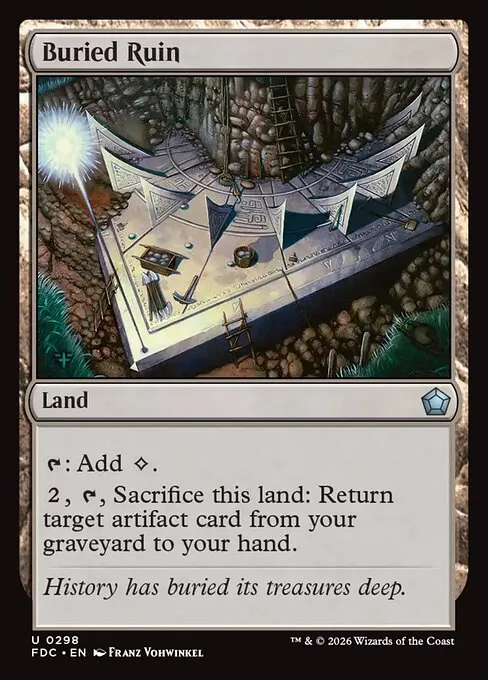 Buried Ruin · Foundations Commander 298/3