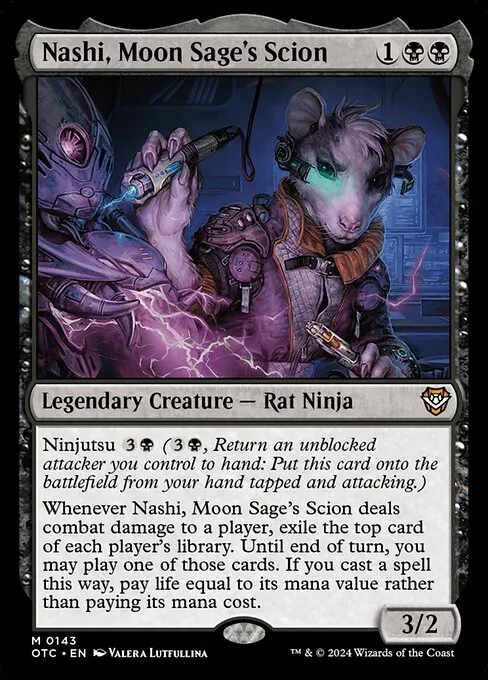 Nashi, Moon Sage's Scion · Outlaws of Thunder Junction Commander 143/342