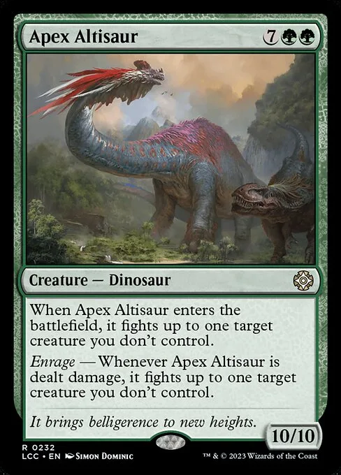 Apex Altisaur · The Lost Caverns of Ixalan Commander 232/370