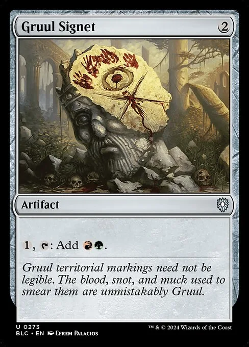 Gruul Signet · Bloomburrow Commander 273/356
