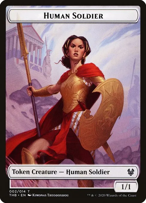 Human Soldier · Theros Beyond Death Tokens 2/14