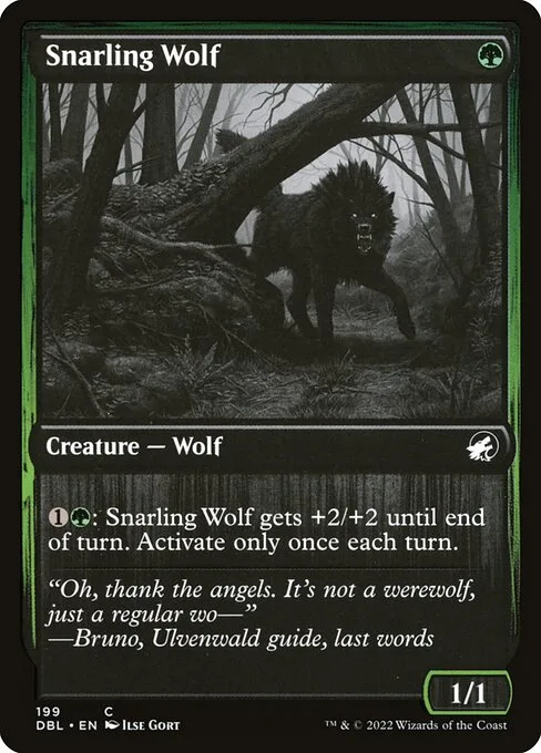 Snarling Wolf · Innistrad: Double Feature 199/535
