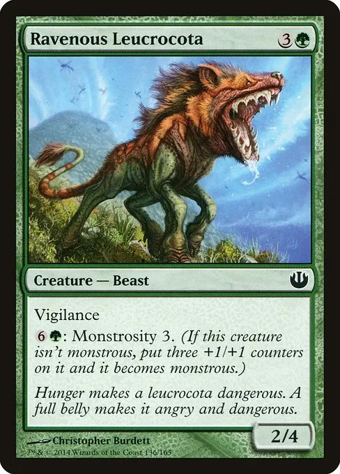 Ravenous Leucrocota · Journey into Nyx 136/165