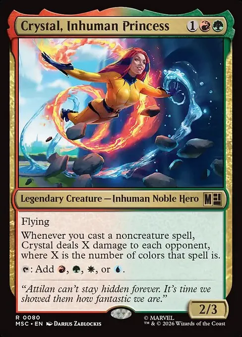 Crystal, Inhuman Princess · Marvel Super Heroes Commander 80/9