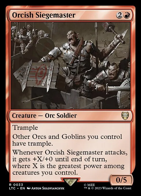 Orcish Siegemaster · Tales of Middle-earth Commander 33/591