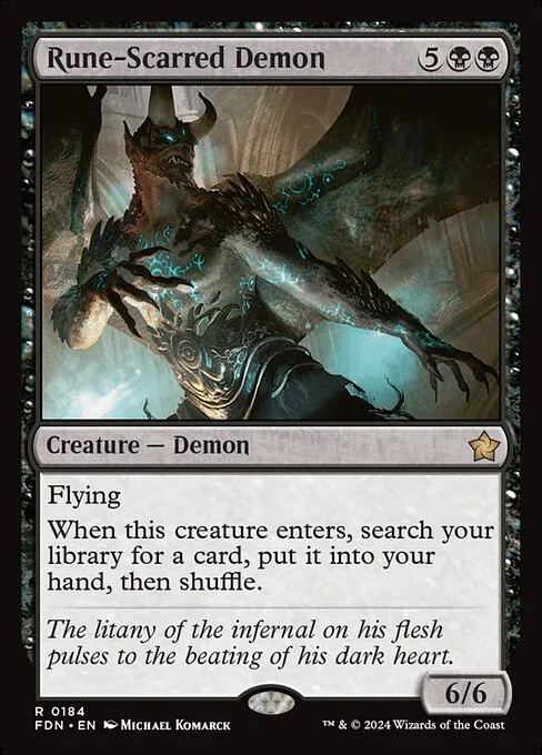 Rune-Scarred Demon · Foundations 184/771