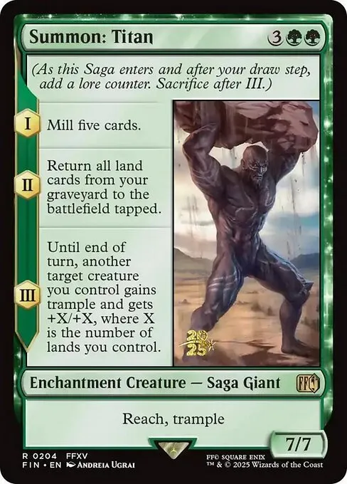 Summon: Titan · Final Fantasy Promos 204s/94