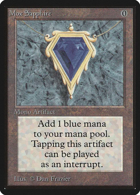 Mox Sapphire · Limited Edition Beta 266/302