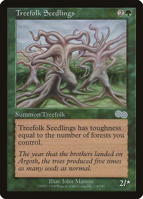Treefolk Seedlings · Urza's Saga 278/357