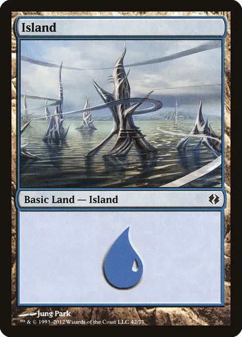 Island · Duel Decks: Venser vs. Koth 42/77