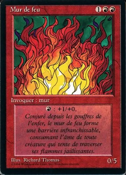 Wall of Fire · Foreign Black Border 183/307