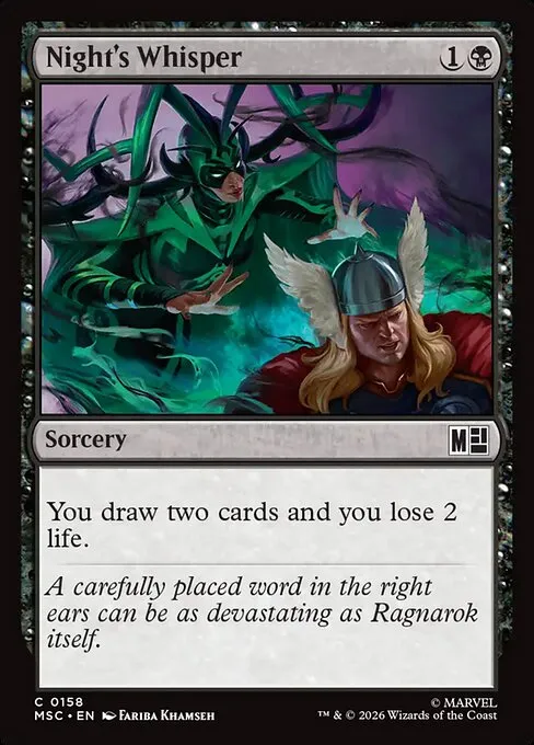 Night's Whisper · Marvel Super Heroes Commander 158/9