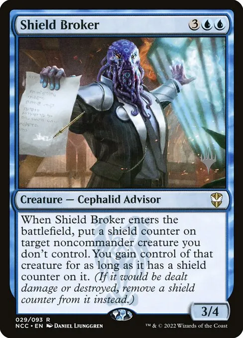 Shield Broker · New Capenna Commander Promos 29p/75
