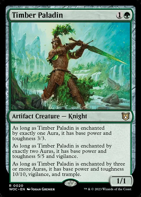 Timber Paladin · Wilds of Eldraine Commander 20/173