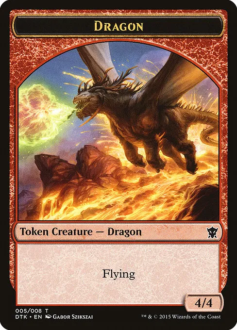 Dragon · Dragons of Tarkir Tokens 5/8