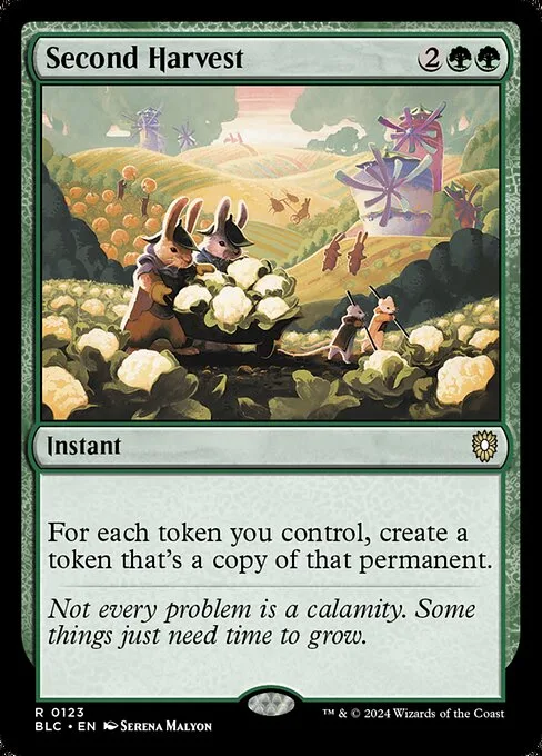 Second Harvest · Bloomburrow Commander 123/356