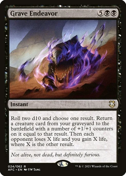 Grave Endeavor · Forgotten Realms Commander 24/331