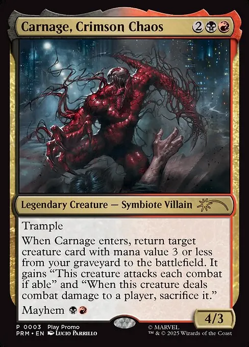 Carnage, Crimson Chaos · Wizards Play Network 2025 13/17