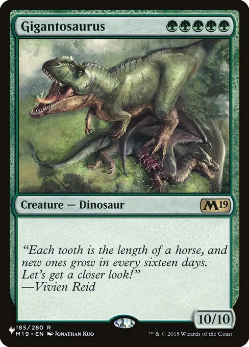 Gigantosaurus · The List M19-185/5050