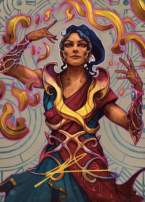 Saheeli, the Sun's Brilliance // Saheeli, the Sun's Brilliance · The Lost Caverns of Ixalan Art Series 52/81