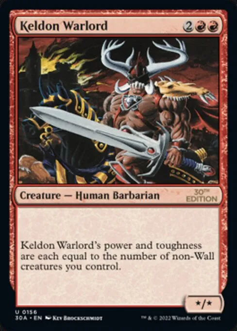 Keldon Warlord · 30th Anniversary Edition 156/594