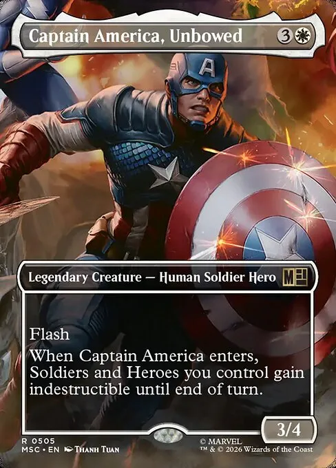 Captain America, Unbowed · Marvel Super Heroes Commander 505/9