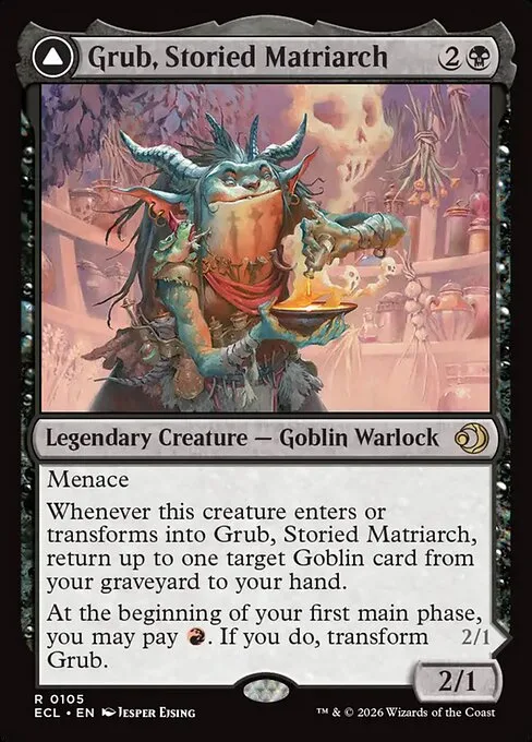 Grub, Storied Matriarch // Grub, Notorious Auntie · Lorwyn Eclipsed 105/408