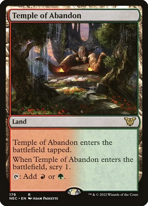 Temple of Abandon · Neon Dynasty Commander 179/179