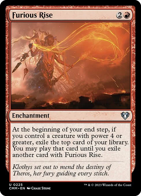 Furious Rise · Commander Masters 225/1067