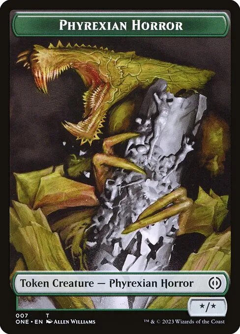 Phyrexian Horror · Phyrexia: All Will Be One Tokens 7/14