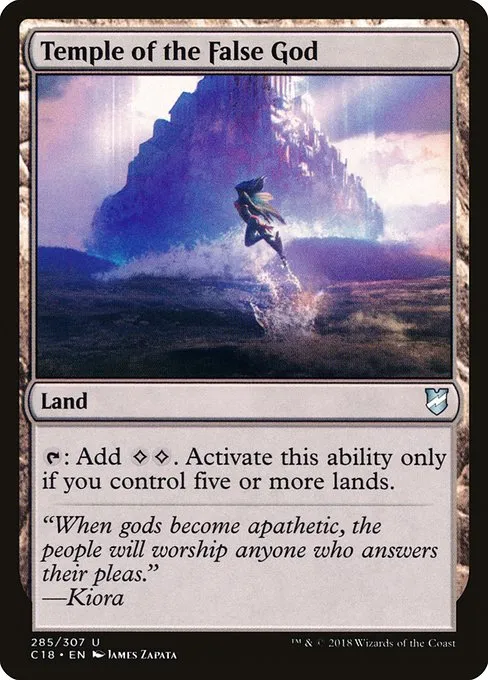 Temple of the False God · Commander 2018 285/307
