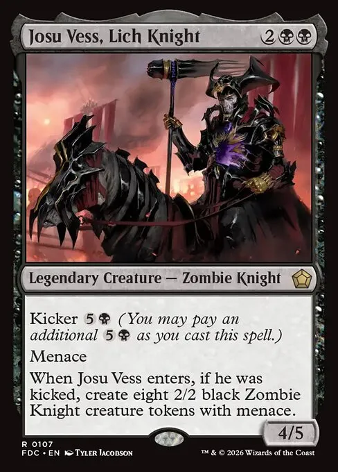 Josu Vess, Lich Knight · Foundations Commander 107/3
