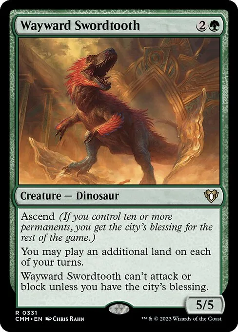 Wayward Swordtooth · Commander Masters 331/1067