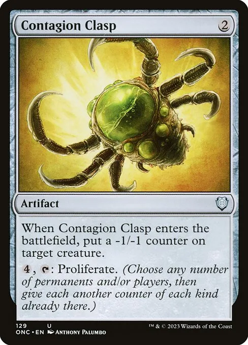 Contagion Clasp · Phyrexia: All Will Be One Commander 129/174