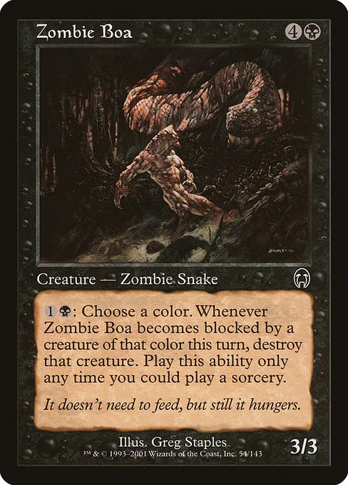 Zombie Boa · Apocalypse 54/143