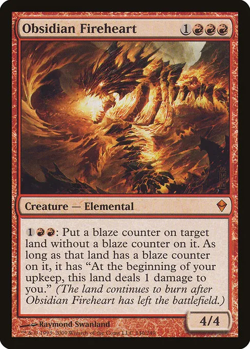 Obsidian Fireheart · Zendikar 140/269
